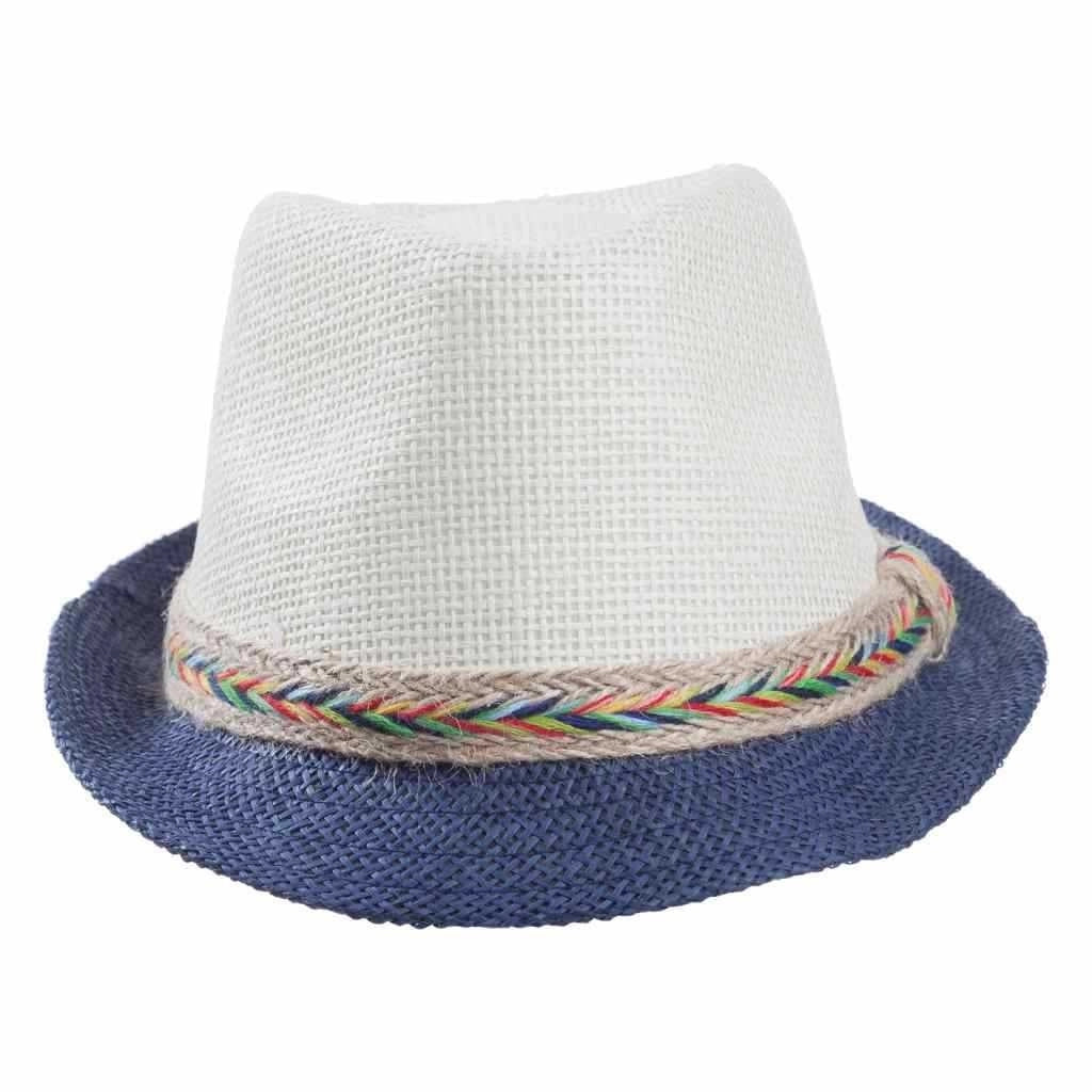 Cappello fedora bicolore 58