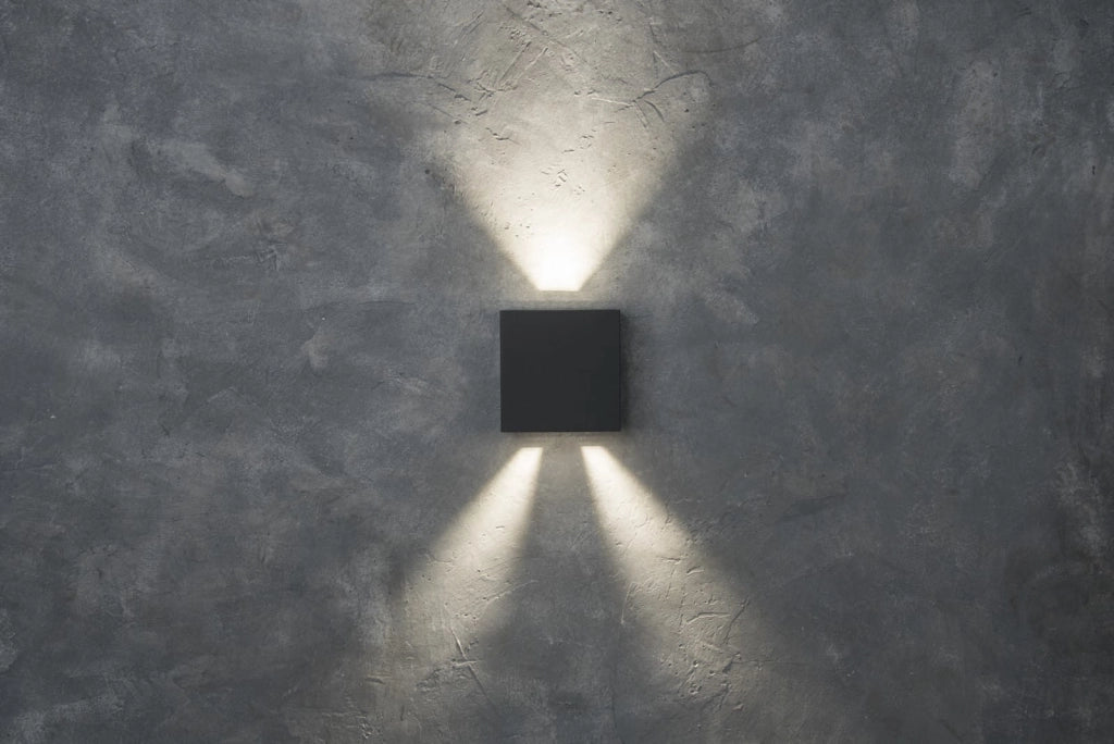 Applique da esterno LED 10W Gemini Beams antracite Lutec