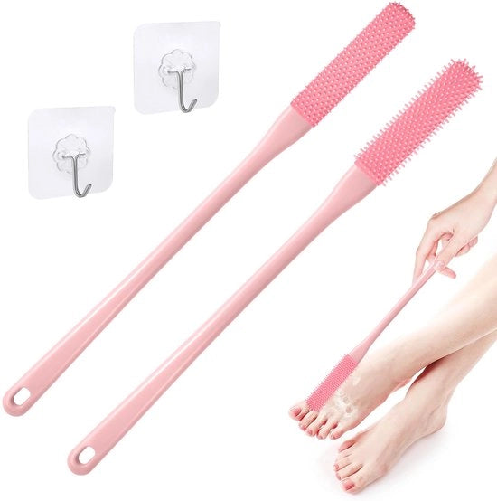 Set di due spazzole per piedi in silicone