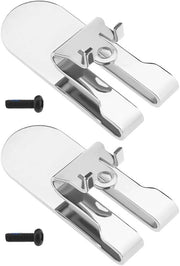 Clip di riem per attrezzi elettrici - 2 pezzi - Compatibile con DeWalt - Materiale metallico - Argento