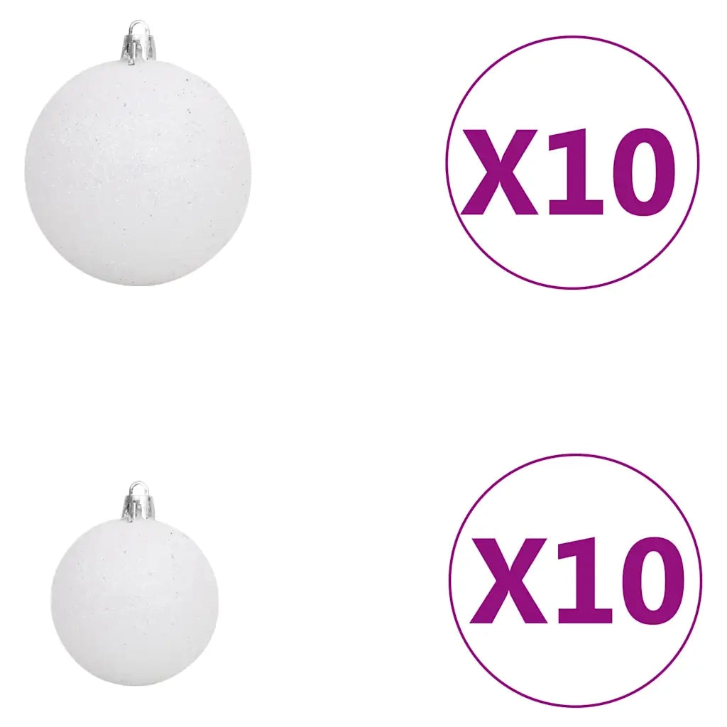 Albero di Natale con 300 LED con supporto Rosa 180 cm PVC 3396428