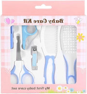Kit di cura per unghie e capelli per neonati e bambini (blu) - 6 pezzi