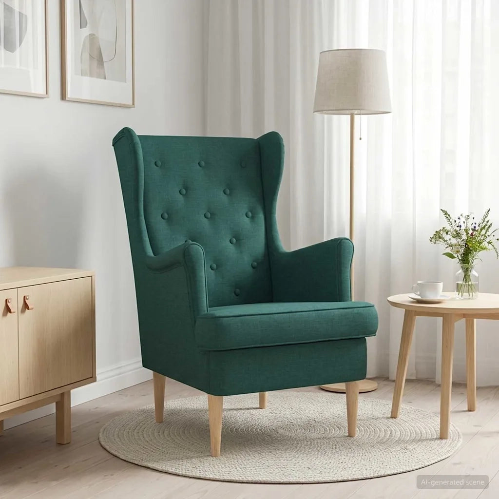 Poltrona Verde Scuro Tessuto 42029922