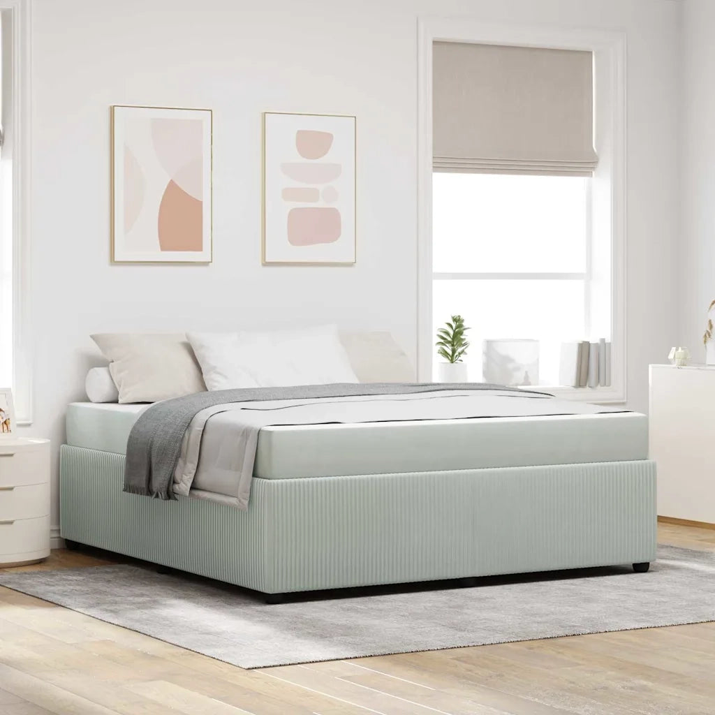 Struttura del letto Grigio chiaro 180 x 200 cm Tessuto 3398425