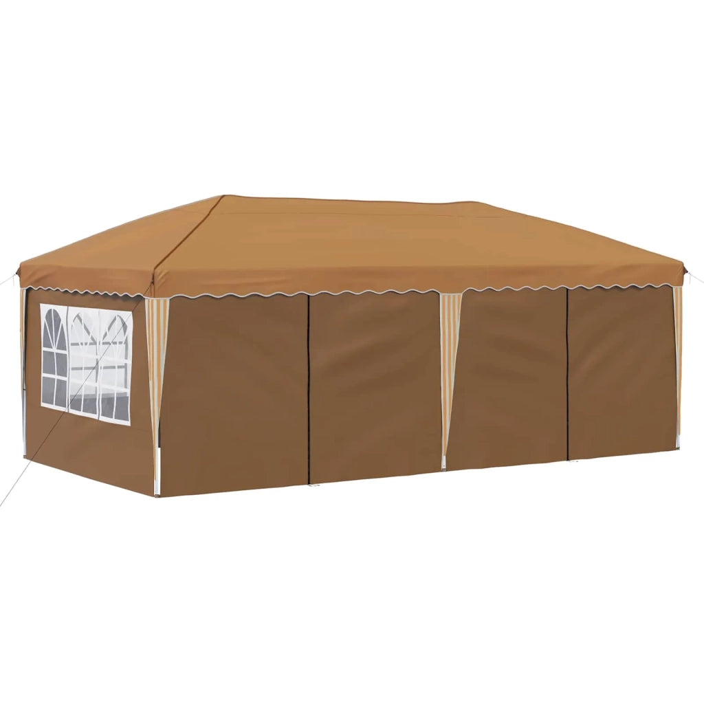 Tenda per feste a pop-up-Gazebo 575 x 288 x 245 cm Beige