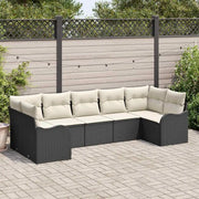 Set Divano da Giardino Nero polyrattan 3345847