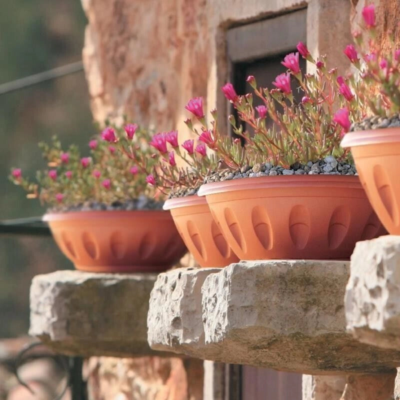 VASO DA GIARDINO ALBA CIOTOLA CON SOTTOVASO 50CM