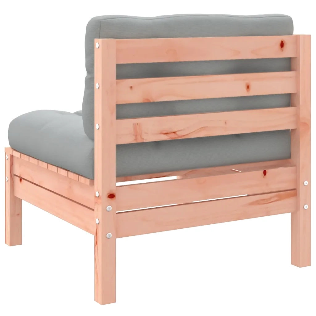 Set Divani Giardino 3 pz Cuscini Legno Massello Abete Douglas