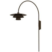 Applique Plato 1 luce marrone metallo E27 Luminex
