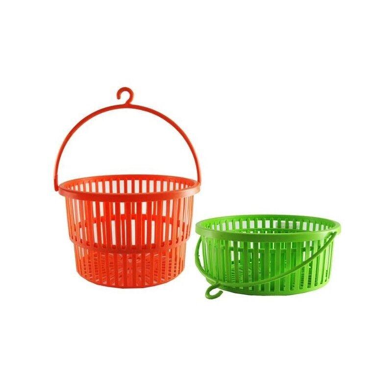CESTINO MOLLETTE ALLUNGABILE IN PLASTICA CON MANGLIA E GANCIO