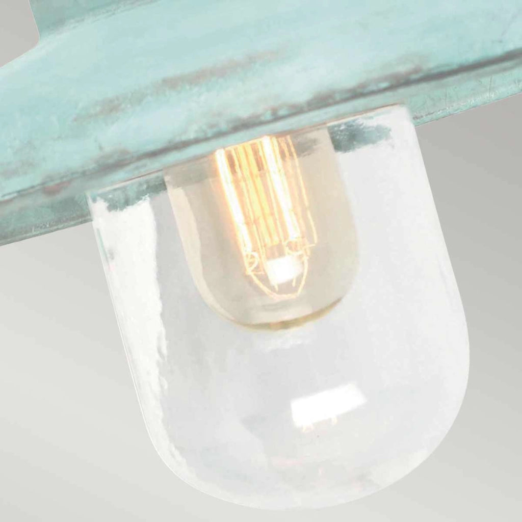 Applique esterna Somerton verde rame E27 IP44 Elstead