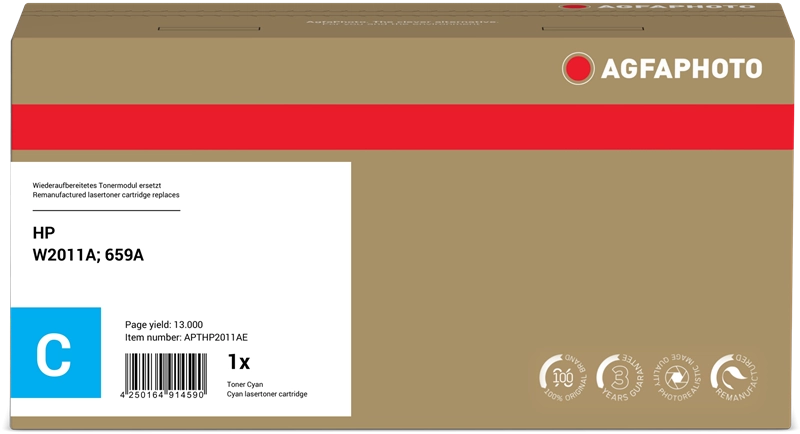 ORIGINAL Agfa Photo toner ciano APTHP2011AE ~13000 Seiten