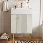 Mobile bagno lavabo - Xylo - 55 cm bianco