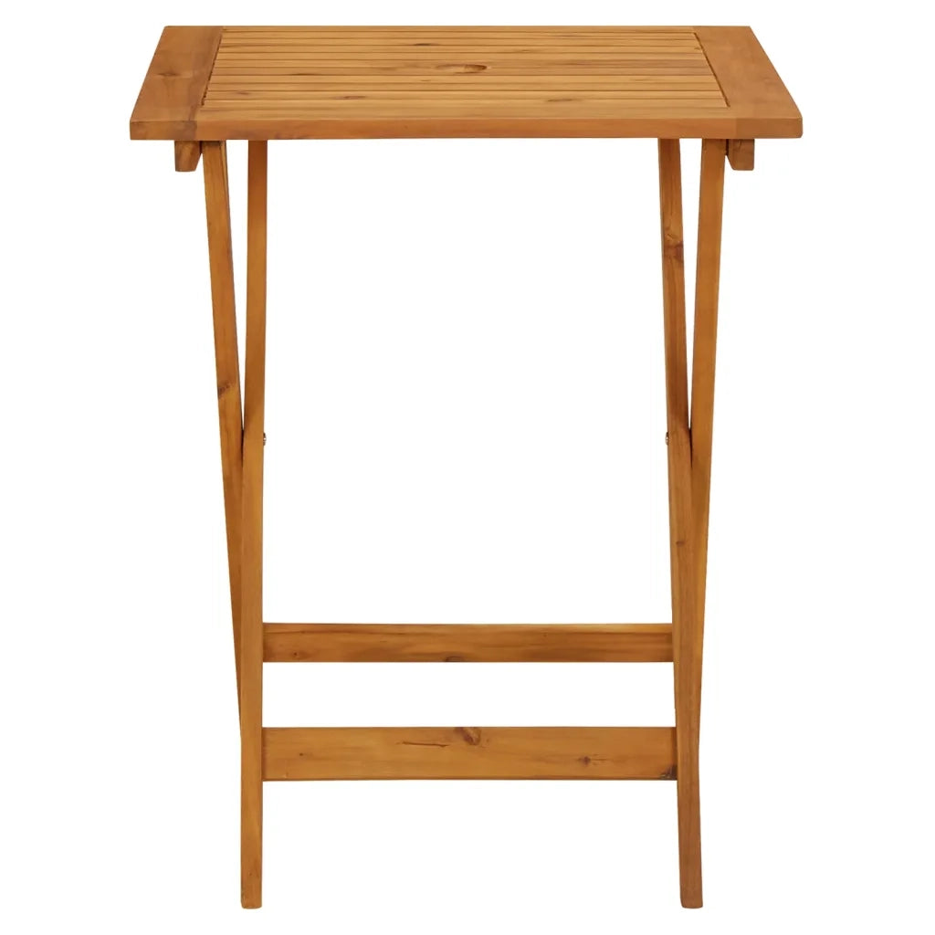 Set da Bistrot 3 pz Nero in Polyrattan e Legno Massello 3281802