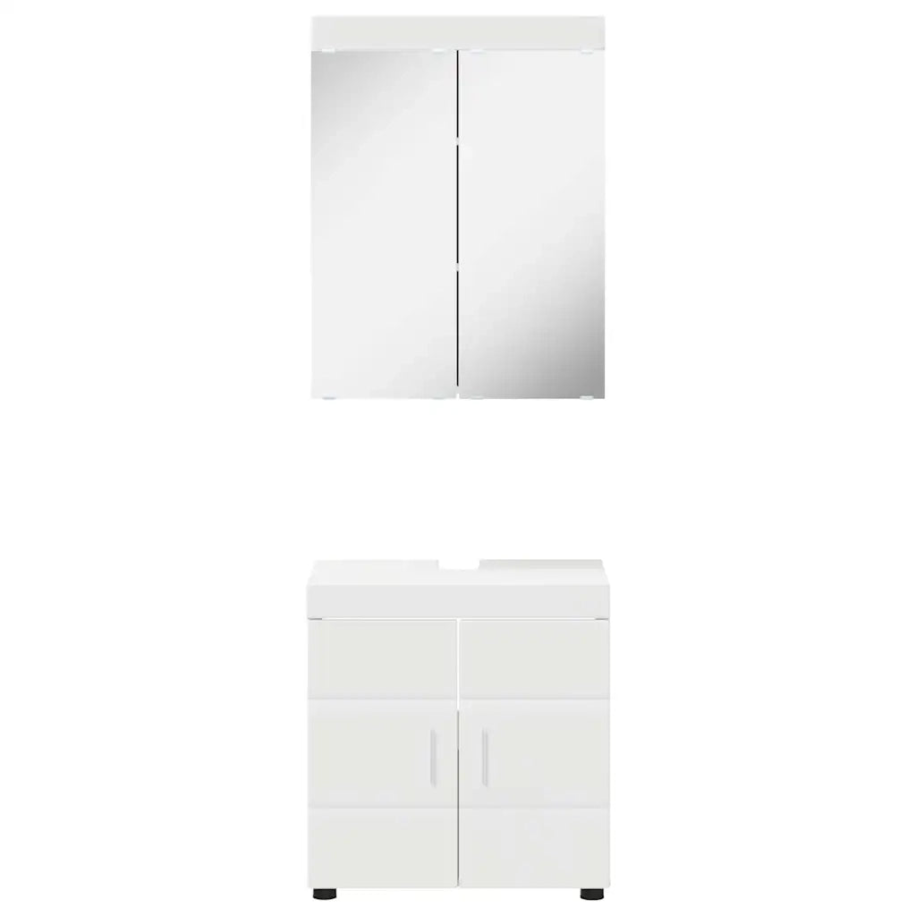 Set di mobili per il bagno TULUM 2 pcs Bianco 60 x 34 x 63 cm 3398014