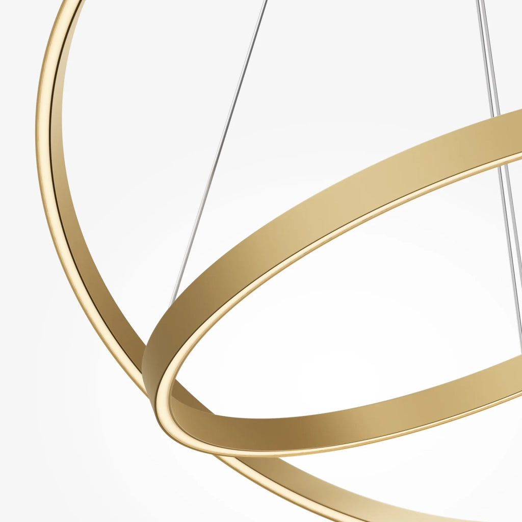 Maytoni Sospensione Moderna Rim 1 luce LED integrato ottone alluminio