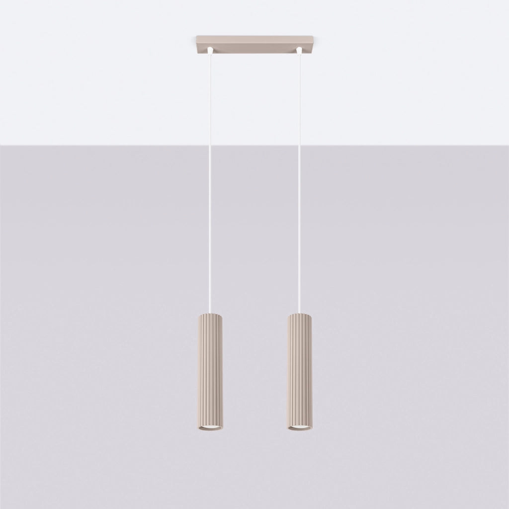 Lampada a sospensione KARBON 2 taupe