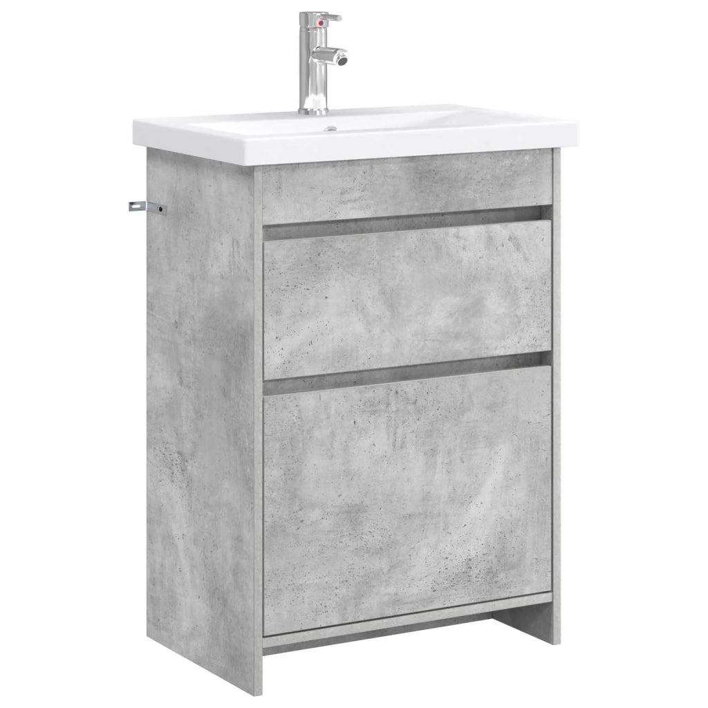 Set di mobili per il bagno Grigio Cemento 61 x 40 x 84,5 cm 3404261