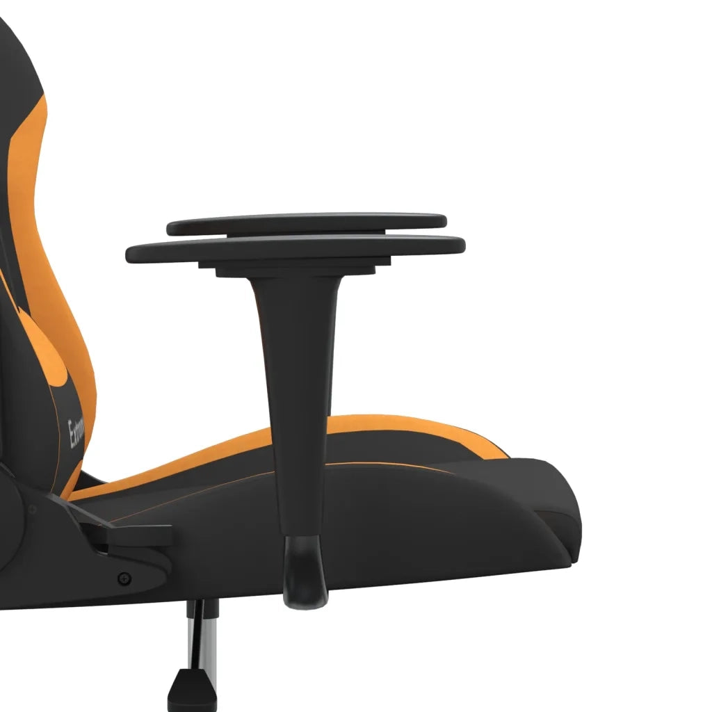 Sedia da Gaming Nero e Arancione in Tessuto 3143716