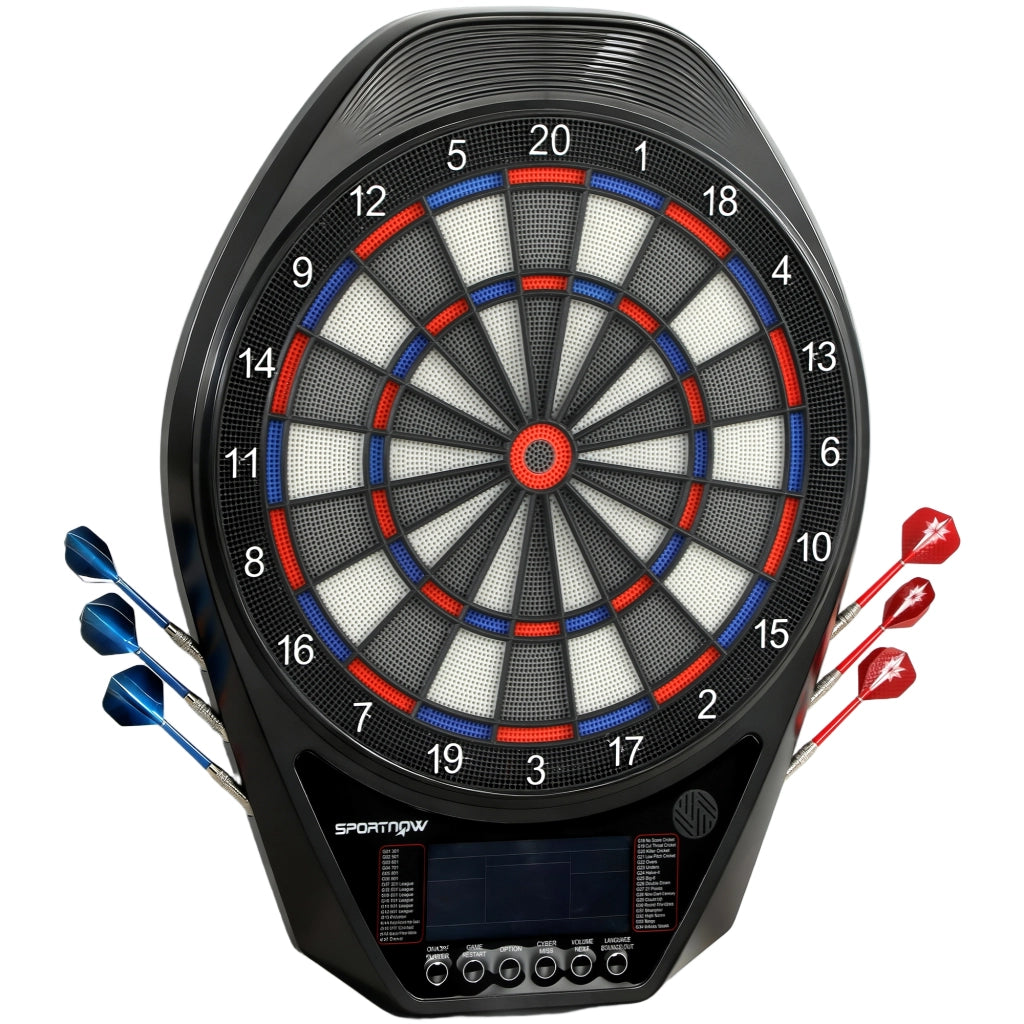 Gioco di Freccette Elettronico ¨C Minimal ¨C Nero, Schermo LED, Ricaricabile