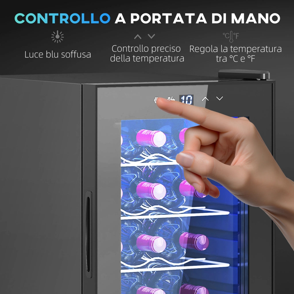 Cantinetta Vino Frigo per Bottiglie ¨C Minimal ¨C 44L, Nero