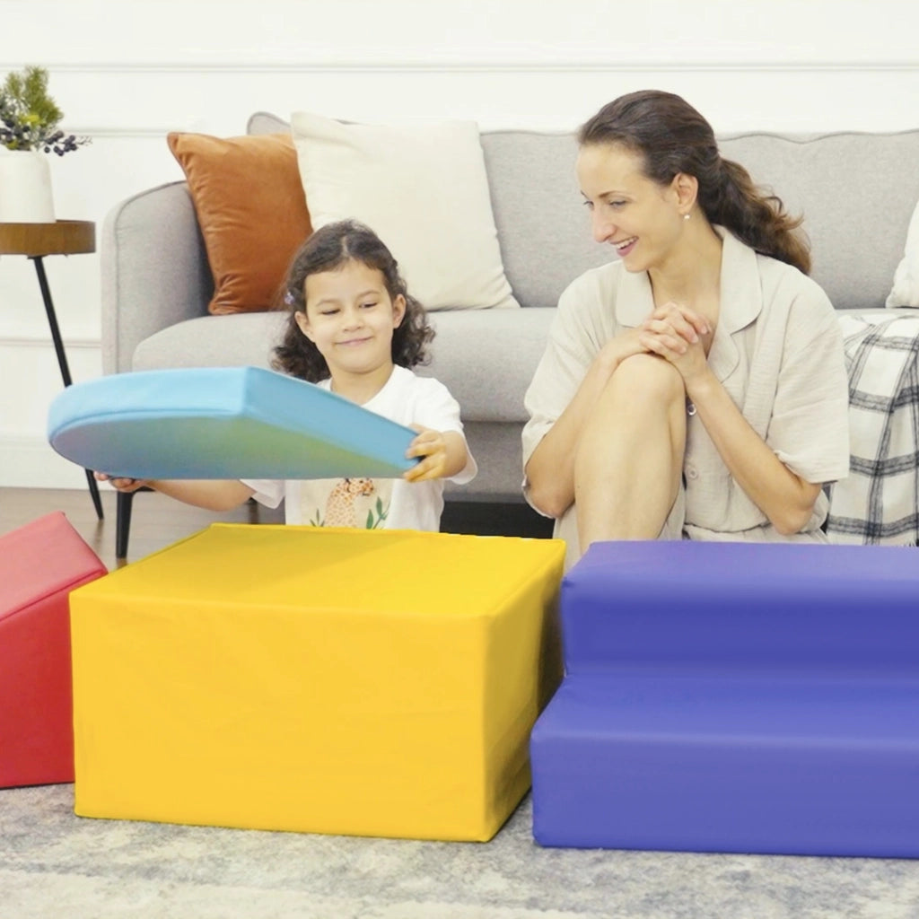 Set Costruzioni Morbide 4 Pezzi ¨C Minimal ¨C Multicolore per Bambini 1-3 Anni
