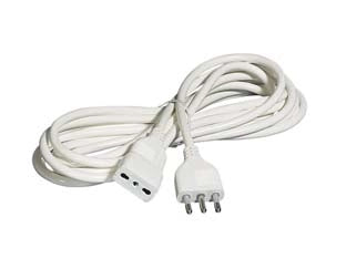 PROLUNGA ELETTRICA LINEARE 3X0,75 BIANCA  mt.5    SYNTESY