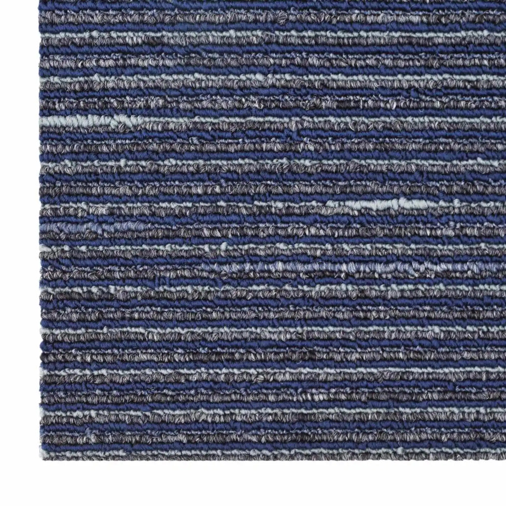 Piastrella per Tappeto Strisce Blu 50 x 50 cm 4 pz PP e Bitume CFW8972488