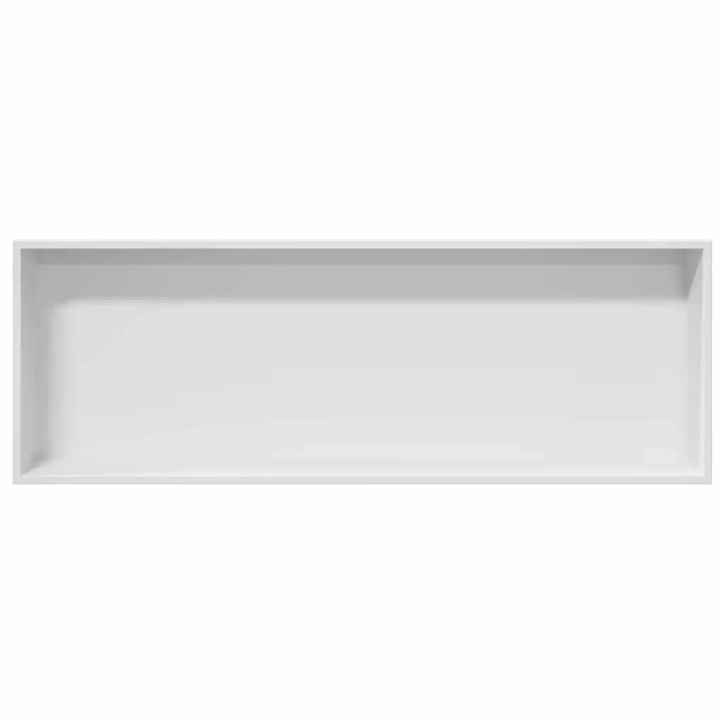 Nicchia per doccia Bianco 90 x 30 x 9,5 cm Acciaio inossidabile