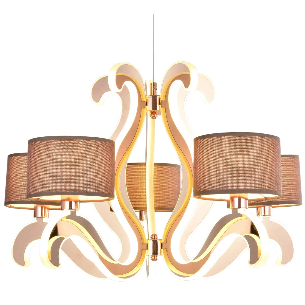 Lampadario Candellux Ambrosia 35-33918 LED E14 rame