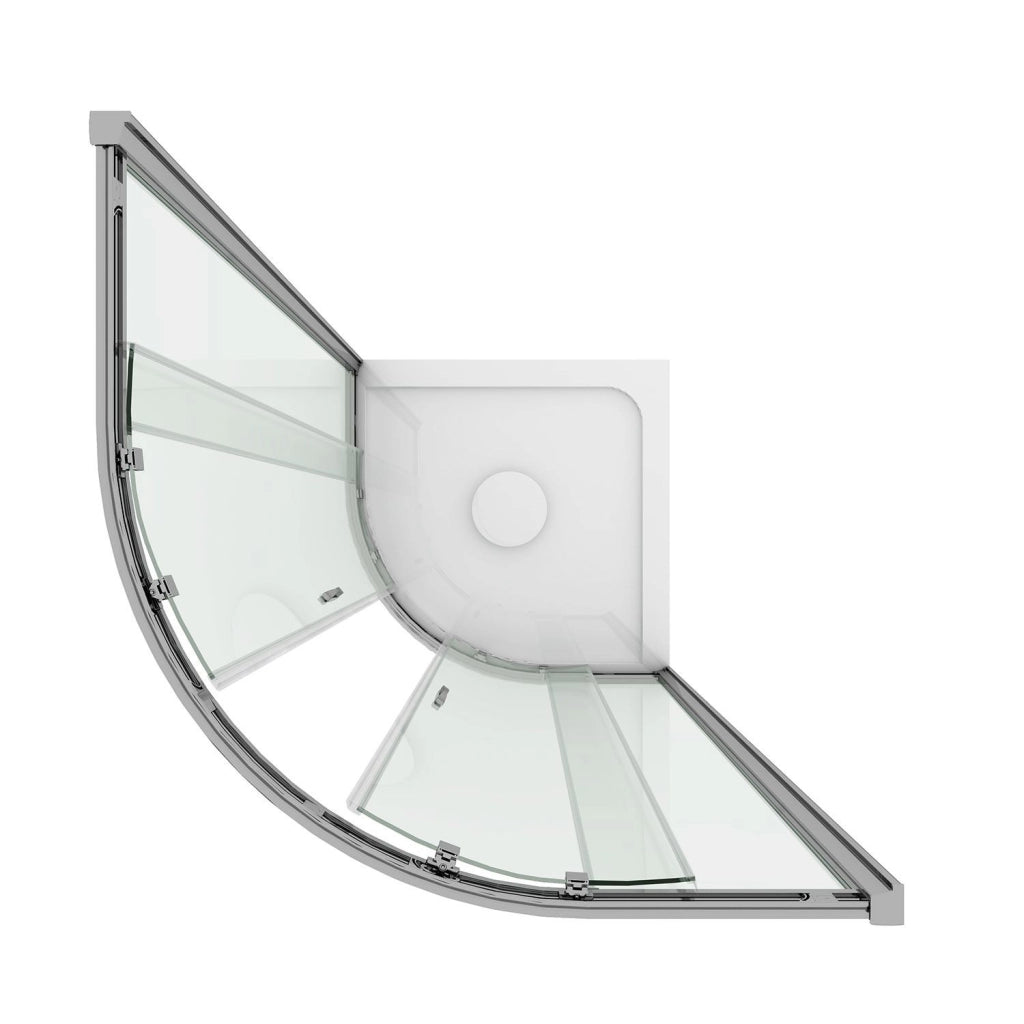 Box doccia semicircolare 80x80 CM H198 stampato C mod. Evolution