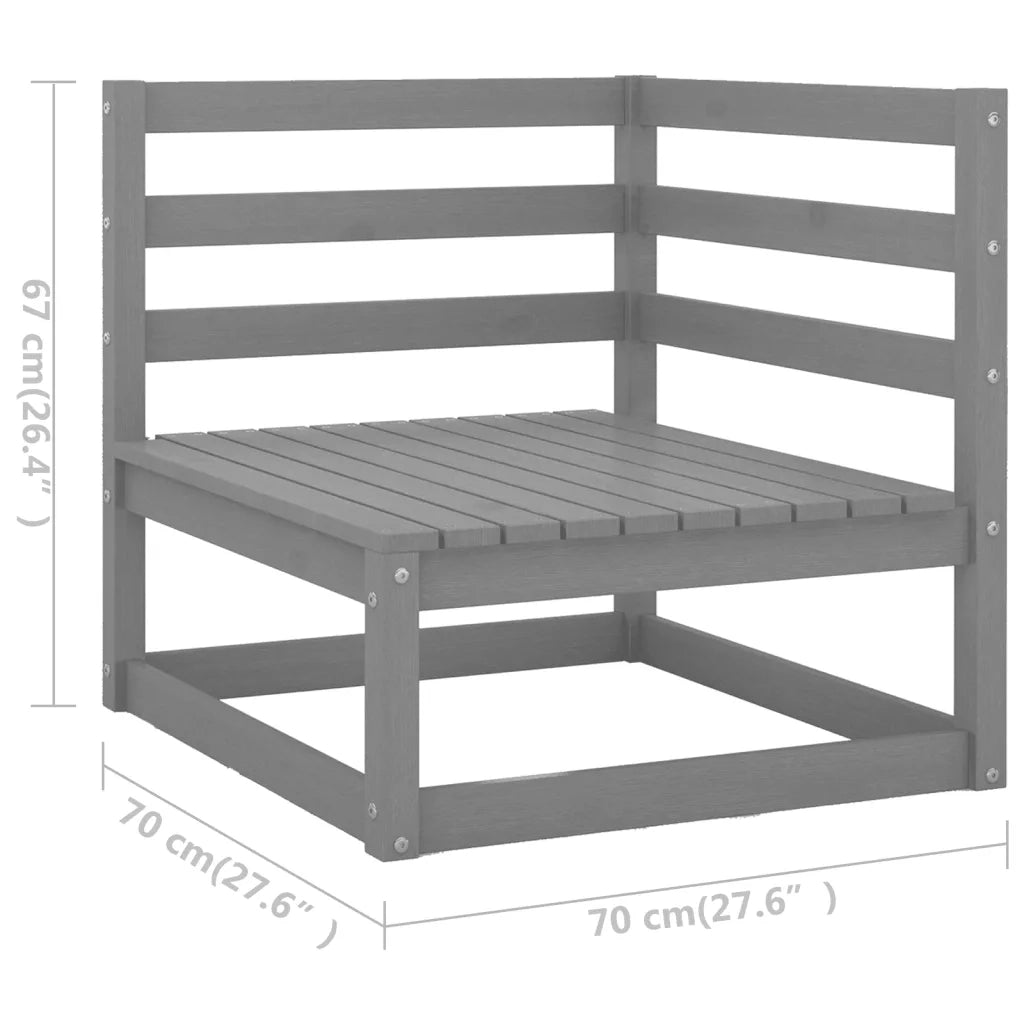 Set Divani da Giardino 13 pz in Legno Massello di Pino 3075966