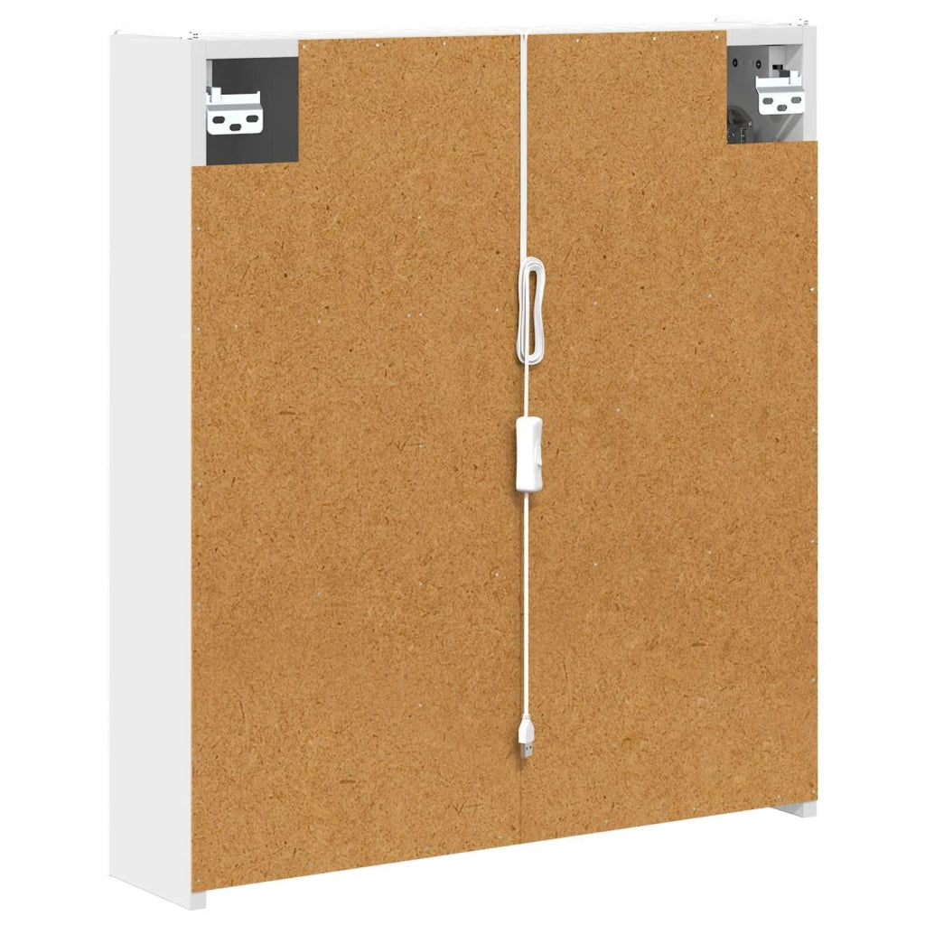 Mobiletto per specchio da bagno Bianco 63,5 x 15,5 x 70 cm 889239