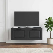 Mobile Porta TV da Muro Nero 78,5 x 41 x 30 cm 899366