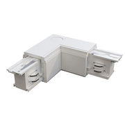 Connettore Angolare Sinistro Plastica Bianco