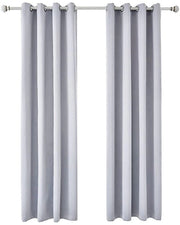 Set di 2 tende oscuranti per porta scorrevole in grigio, 52 x 84 pollici con isolamento termico. Ideale per bloccare la luce.