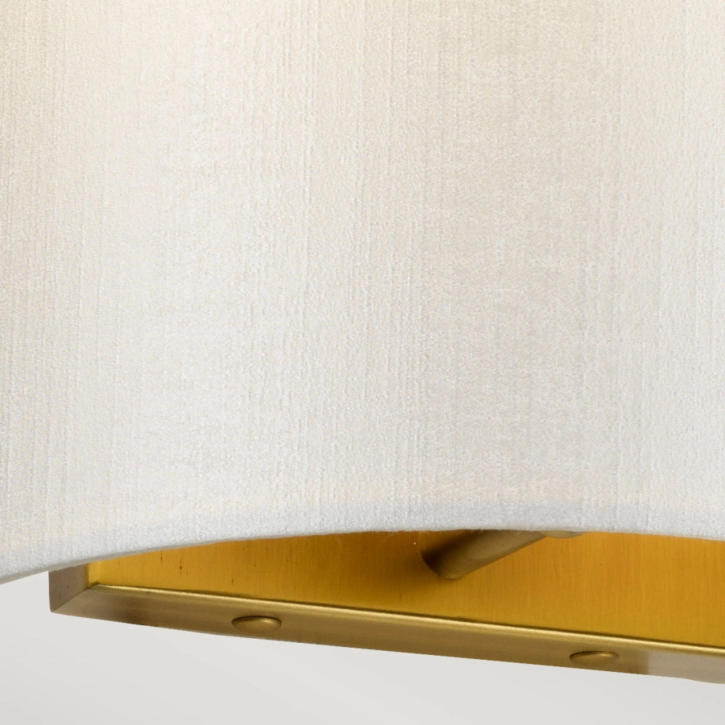 Applique Cooper ottone anticato crema 23cm E27 60W Lightbox