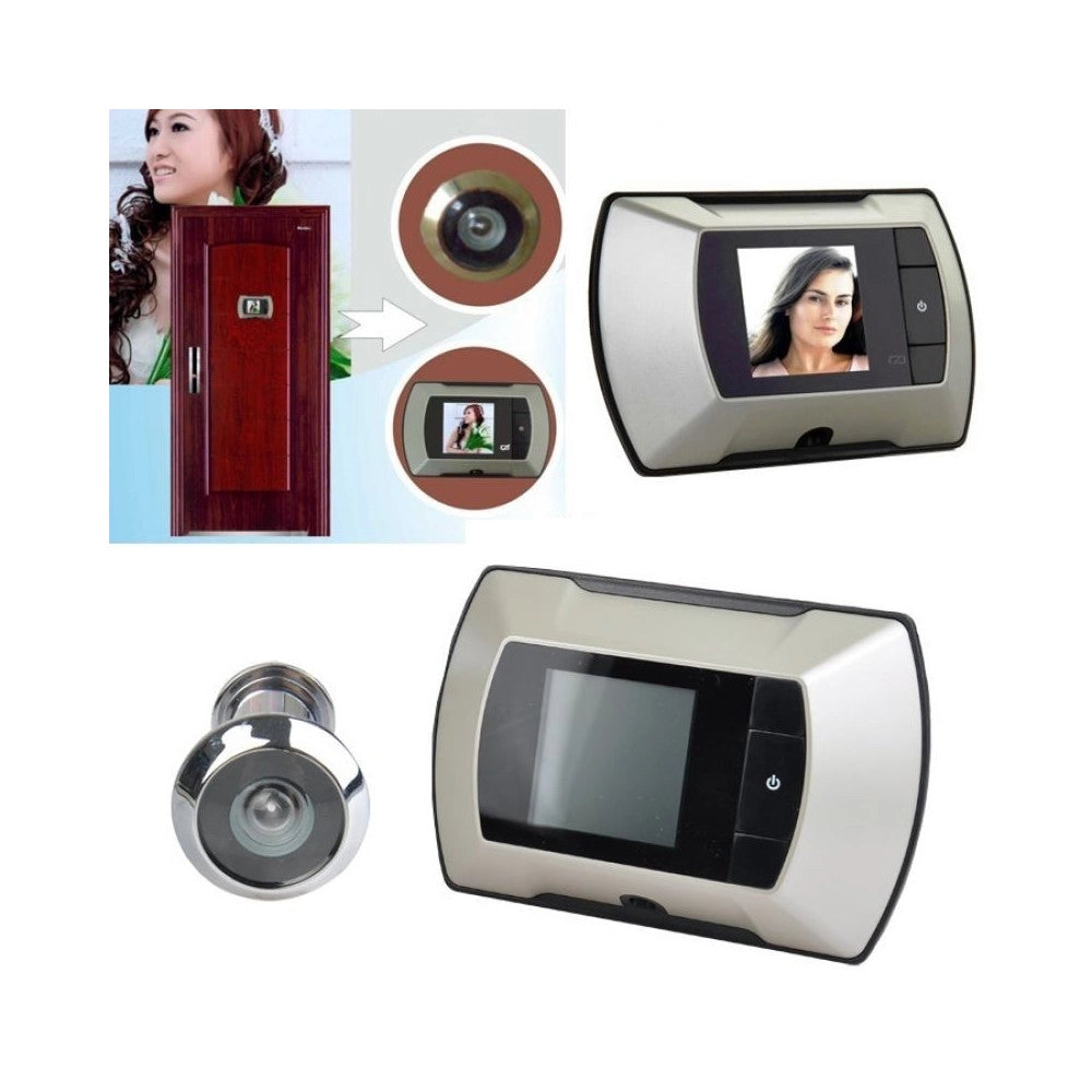Trade Shop - Spioncino Elettronico Telecamera Display Digitale Scatta Foto Colori Lcd 2,4" -