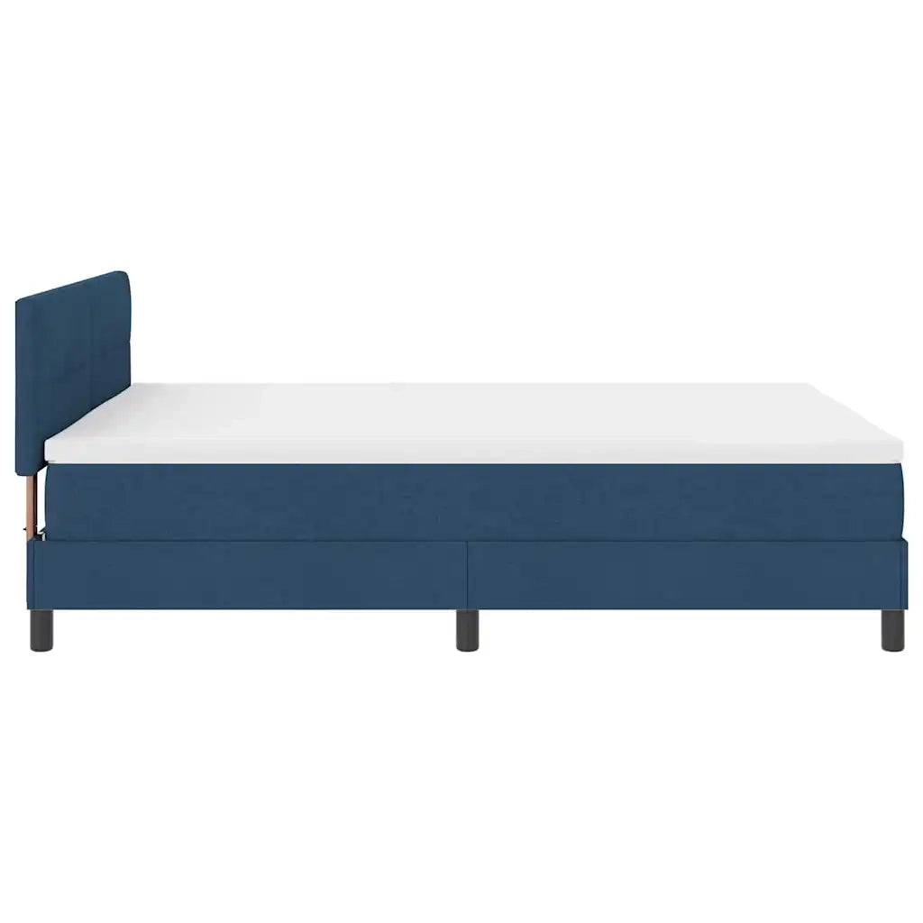 Letto a molle con testiera Blu 160 x 200 cm Tessuto 3338705