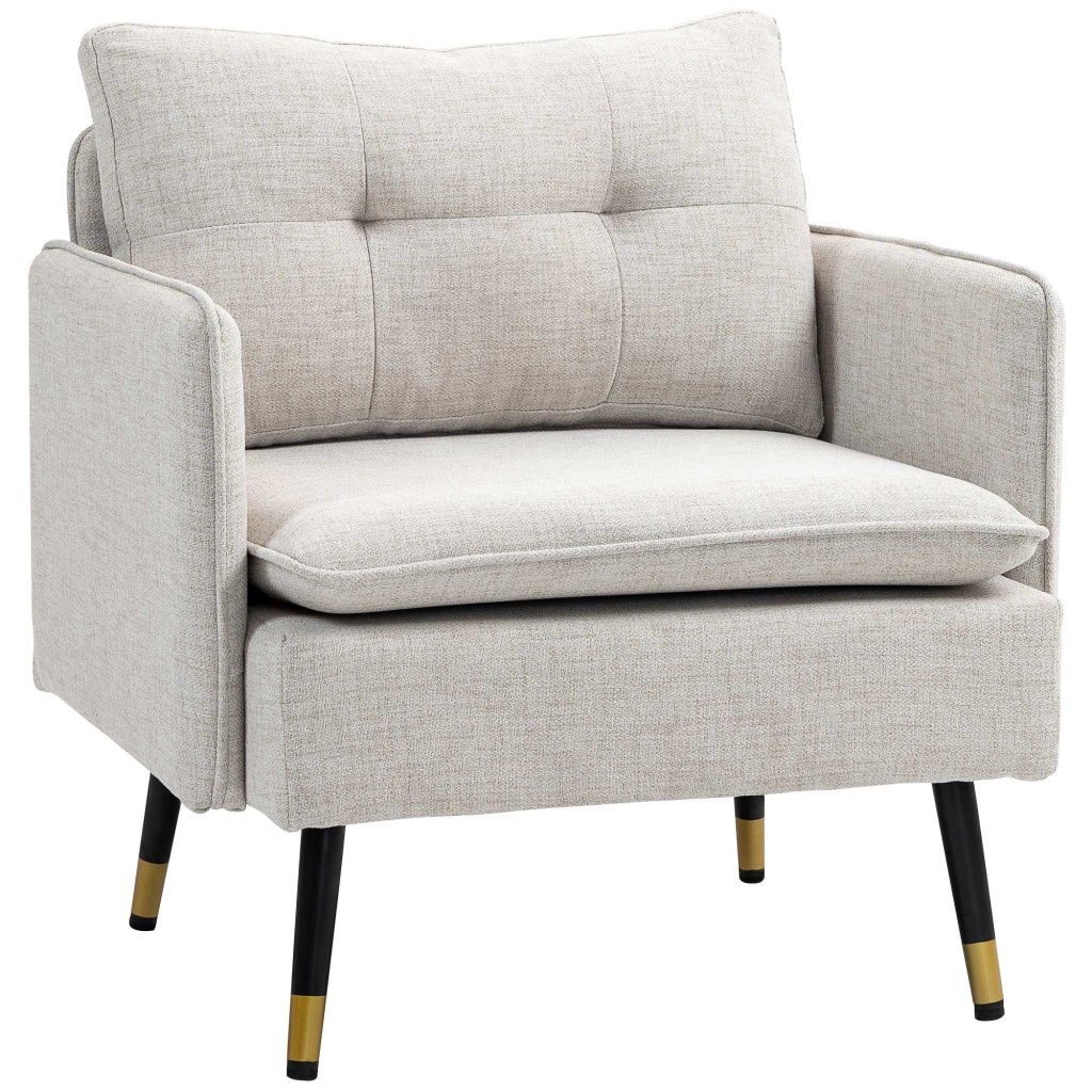 Poltrona Moderna ¨C Minimal ¨C Crema 76x68x80 cm
