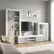 Parete Attrezzata per Soggiorno in Legno Composito cm 259x40x180 - ALTON