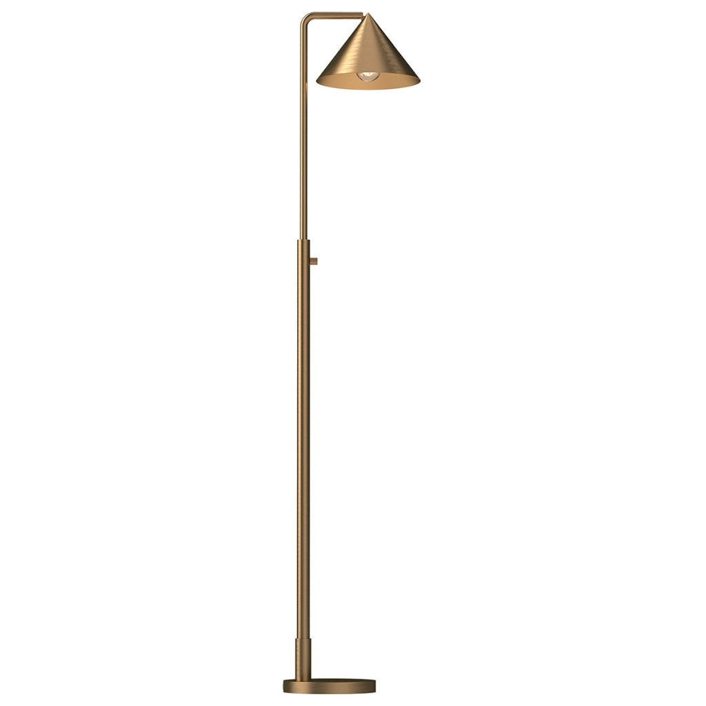 Lampada da terra moderna oro spazzolato E27 Remyck