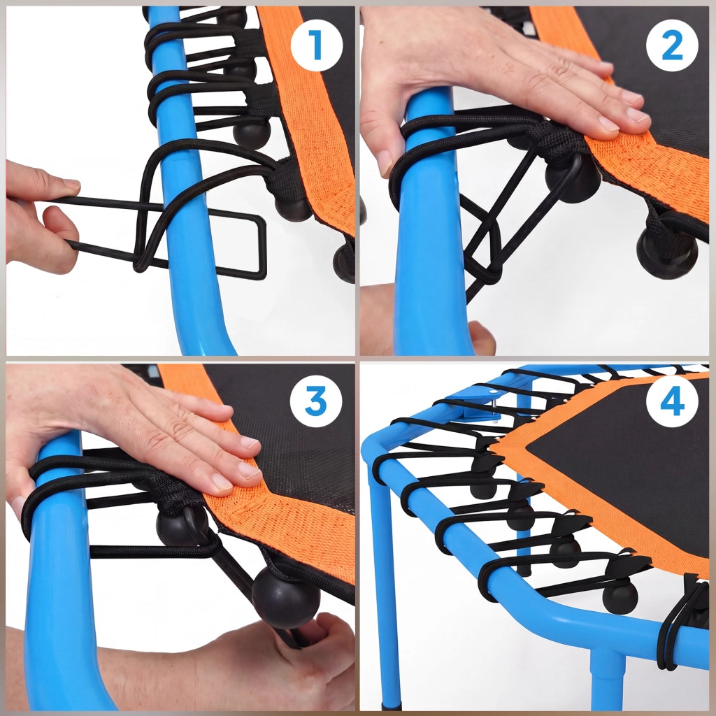Trampolino Fitness ¨C Minimal ¨C Blu, Acciaio