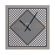 OROLOGIO GRANDE 50X50 DECOR DISEGNO BASIC IN CRISTALLO ACRILICO DECORATO