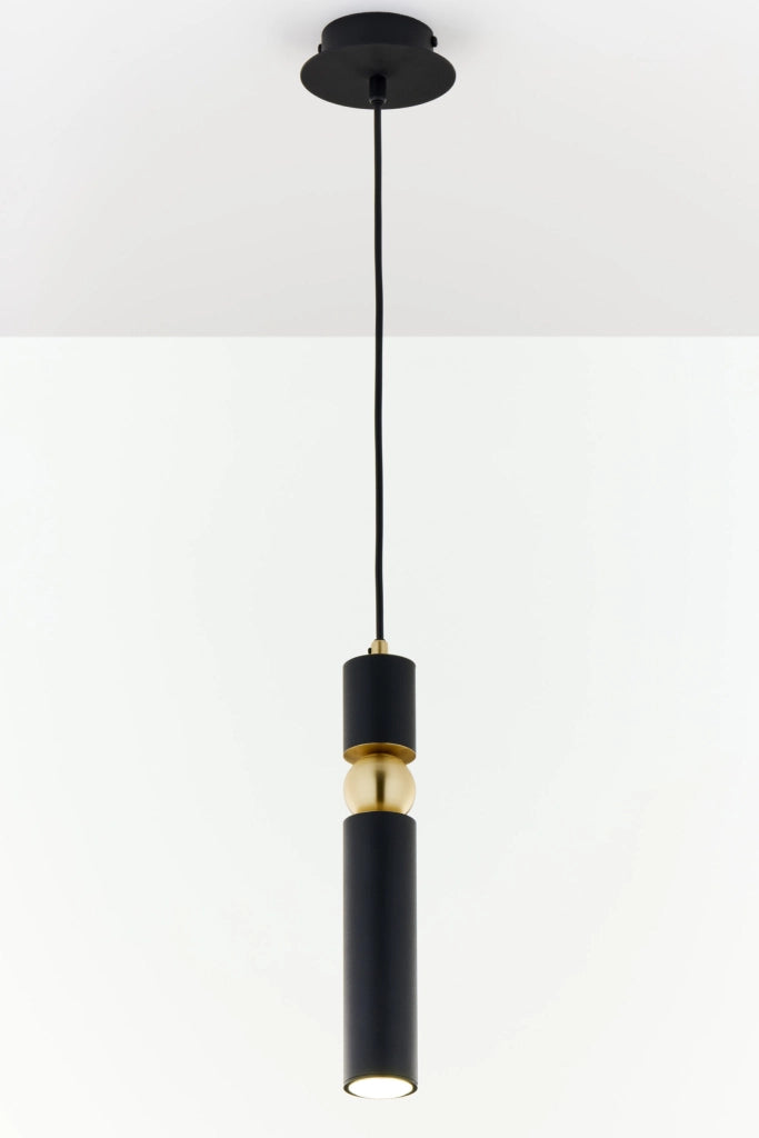 Lampada a sospensione moderna nera oro GU10 ALAS Jupiter