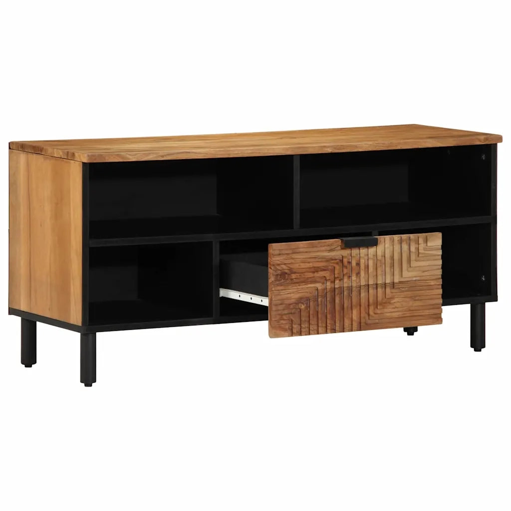 Unità TV Legno di Acacia Massello 100 x 33,5 x 46 cm 4017772