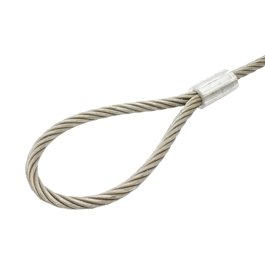 Cavo per verricello in acciaio 6x37 fi 14mm 6m con 2 occhielli