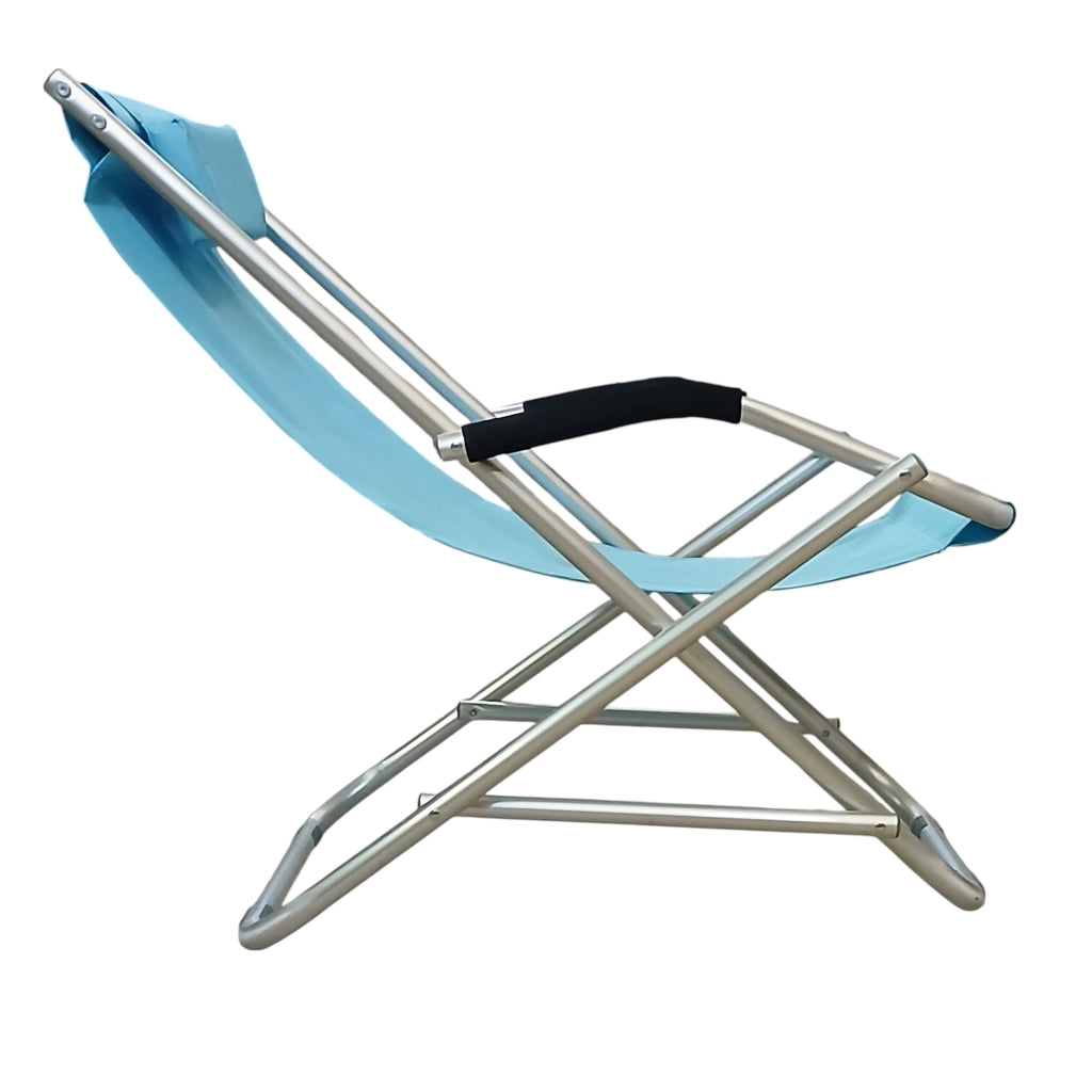 SEDIA A DONDOLO ROCK 90X60XH73CM CELESTE