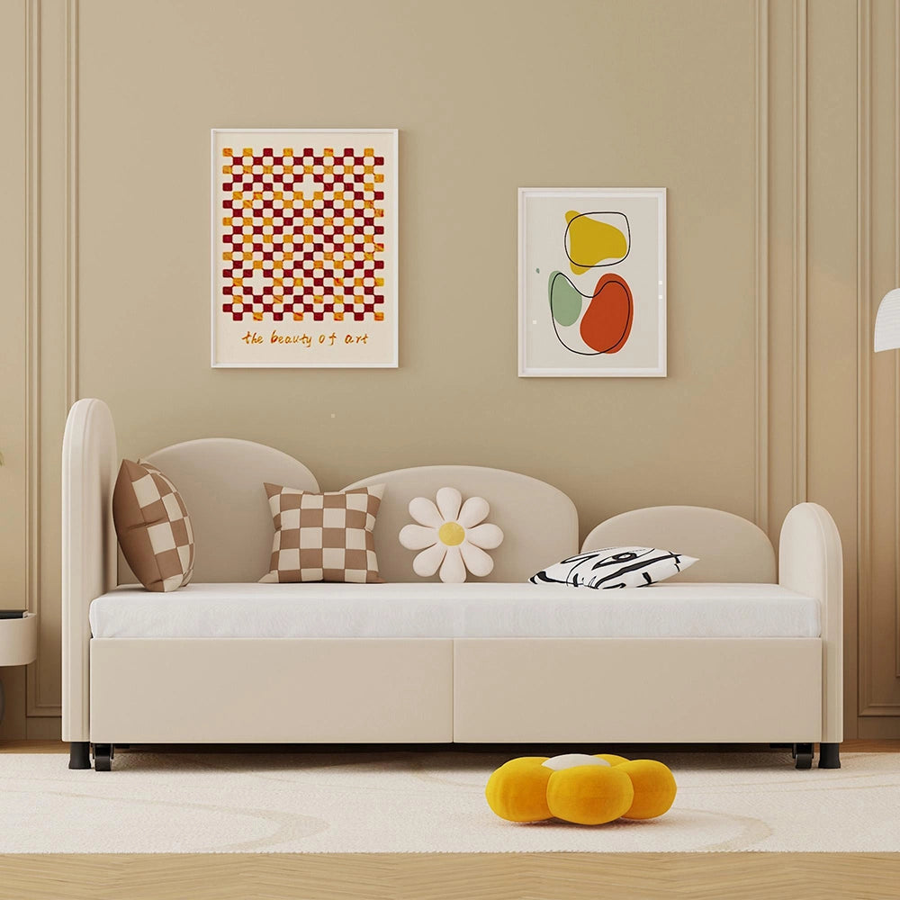 Divano letto giorno?- Xylo - velluto moderno cassetti