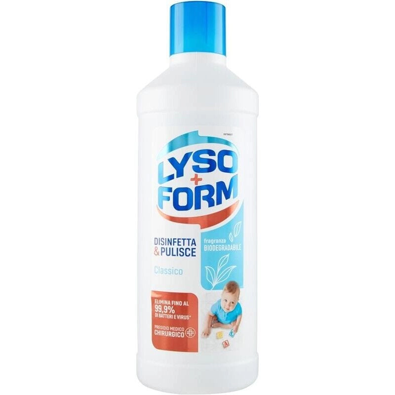 LYSOFORM PAVIMENTI CLASSICO 1.1 LT DISINFETTA E PULISCE FRAGRANZA BIODEGRADABILE